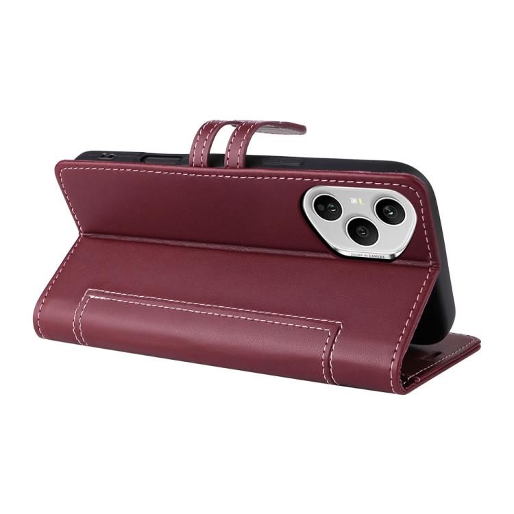 For Honor 400 Pro Global 160.8mm Stitched Magnetic Buckle Leather Phone Case