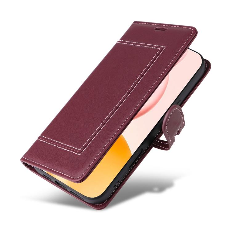 For Honor 400 Pro Global 160.8mm Stitched Magnetic Buckle Leather Phone Case