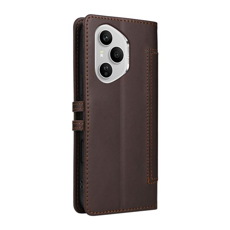 For Honor 400 Pro Global 160.8mm Stitched Magnetic Buckle Leather Phone Case