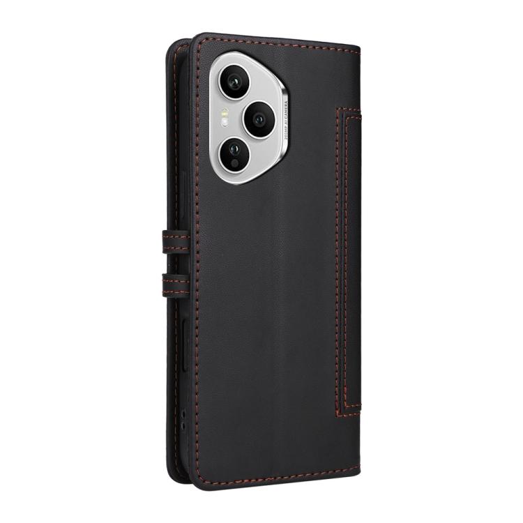For Honor 400 Pro Global 160.8mm Stitched Magnetic Buckle Leather Phone Case
