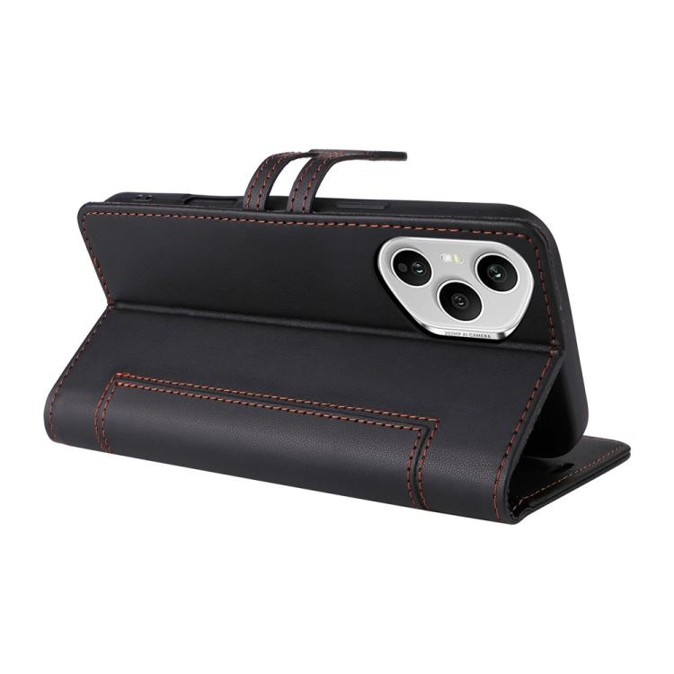 For Honor 400 Pro Global 160.8mm Stitched Magnetic Buckle Leather Phone Case
