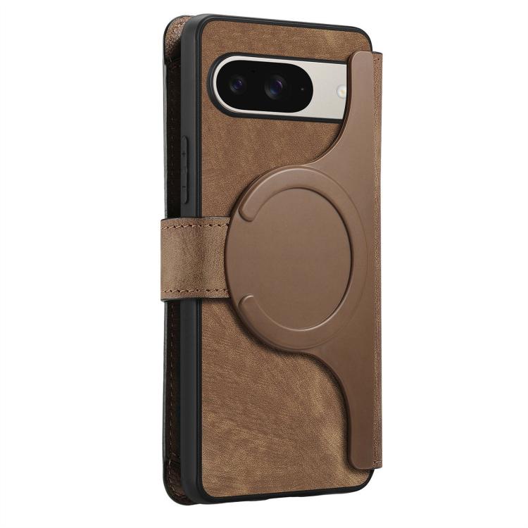 For Google Pixel 10 / 10 Pro / 9 / 9 Pro CaseNeo MagSafe RFID Anti-theft Zipper Wallet Retro Leather Phone Case