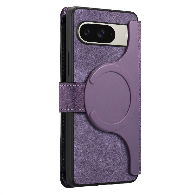 For Google Pixel 10 / 10 Pro / 9 / 9 Pro CaseNeo MagSafe RFID Anti-theft Zipper Wallet Retro Leather Phone Case