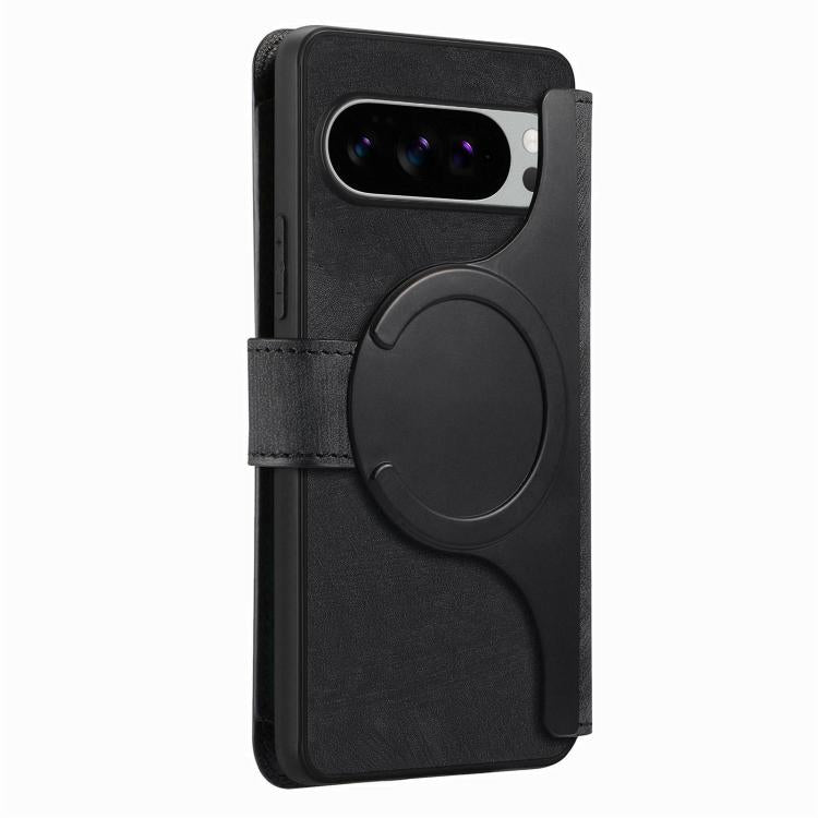 For Google Pixel 10 Pro XL / 9 Pro XL CaseNeo MagSafe RFID Anti-theft Zipper Wallet Retro Leather Phone Case