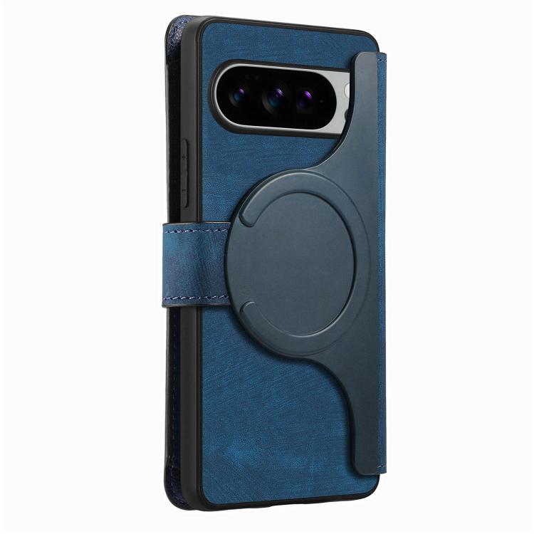 For Google Pixel 10 Pro XL / 9 Pro XL CaseNeo MagSafe RFID Anti-theft Zipper Wallet Retro Leather Phone Case