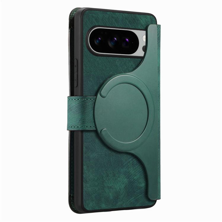 For Google Pixel 10 Pro XL / 9 Pro XL CaseNeo MagSafe RFID Anti-theft Zipper Wallet Retro Leather Phone Case