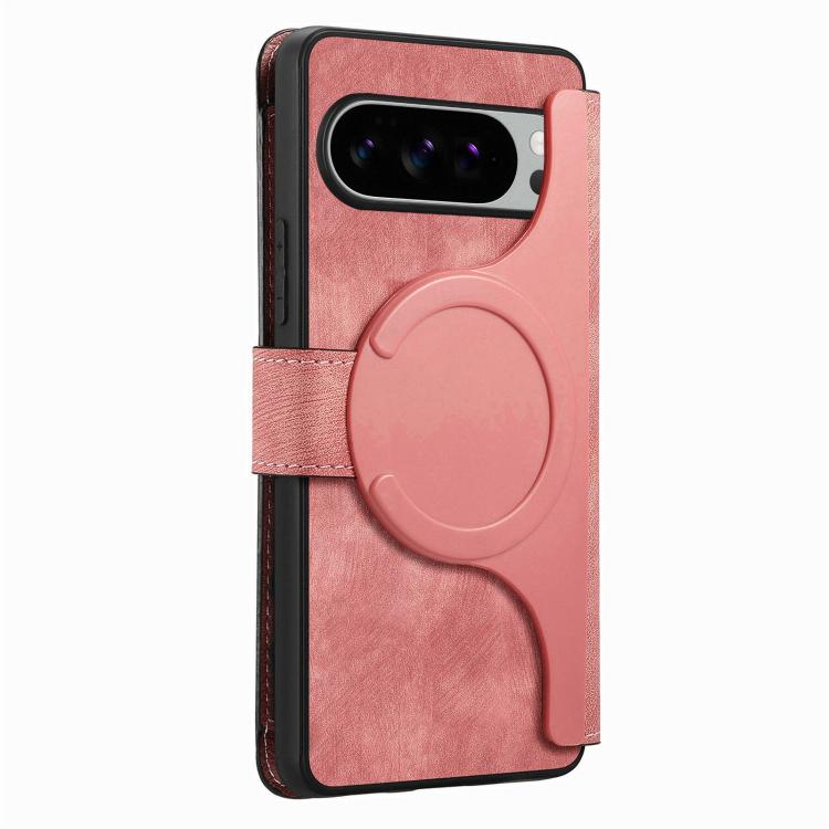For Google Pixel 10 Pro XL / 9 Pro XL CaseNeo MagSafe RFID Anti-theft Zipper Wallet Retro Leather Phone Case