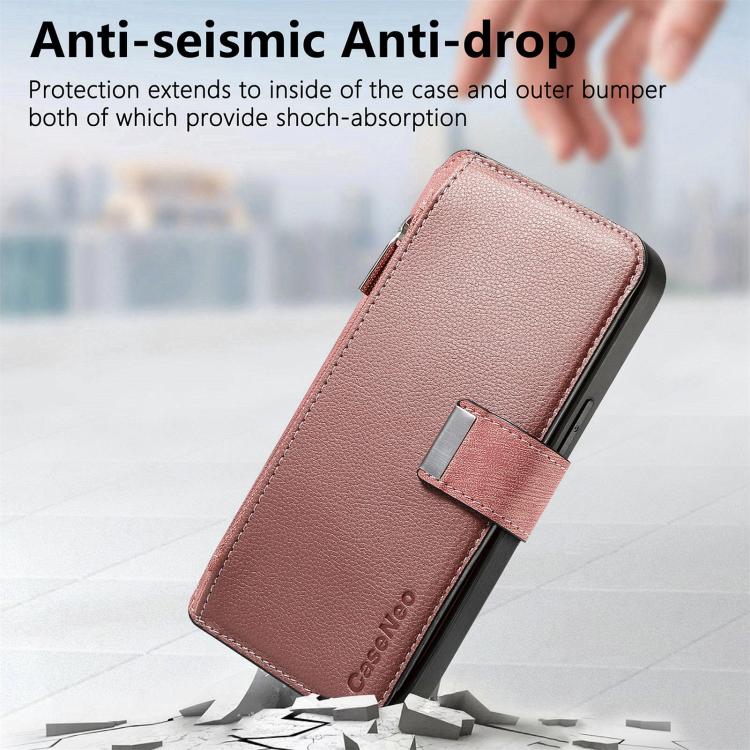 For Google Pixel 10 Pro XL / 9 Pro XL CaseNeo MagSafe RFID Anti-theft Zipper Wallet Retro Leather Phone Case