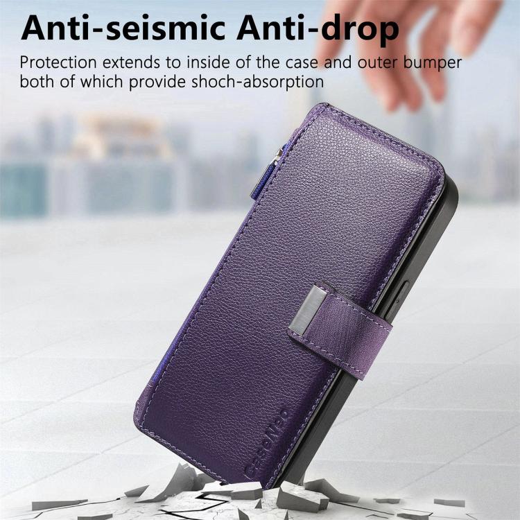 For Google Pixel 10 Pro XL / 9 Pro XL CaseNeo MagSafe RFID Anti-theft Zipper Wallet Retro Leather Phone Case