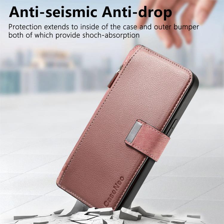 For Google Pixel 10a CaseNeo MagSafe RFID Anti-theft Zipper Wallet Retro Leather Phone Case