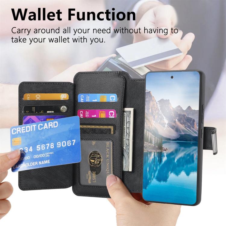 For Google Pixel 9a CaseNeo MagSafe RFID Anti-theft Zipper Wallet Retro Leather Phone Case