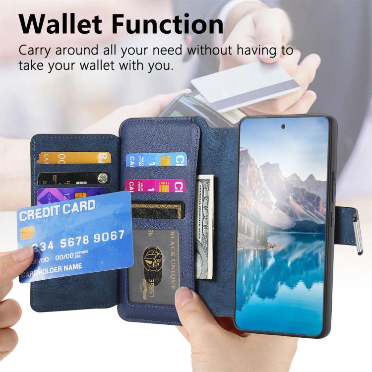 For Google Pixel 9a CaseNeo MagSafe RFID Anti-theft Zipper Wallet Retro Leather Phone Case