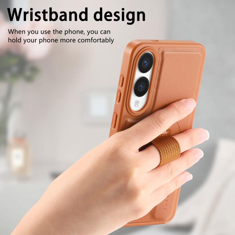 For Samsung Galaxy S25 Edge 5G CaseNeo Finger Grip Wristband MagSafe Back Phone Case