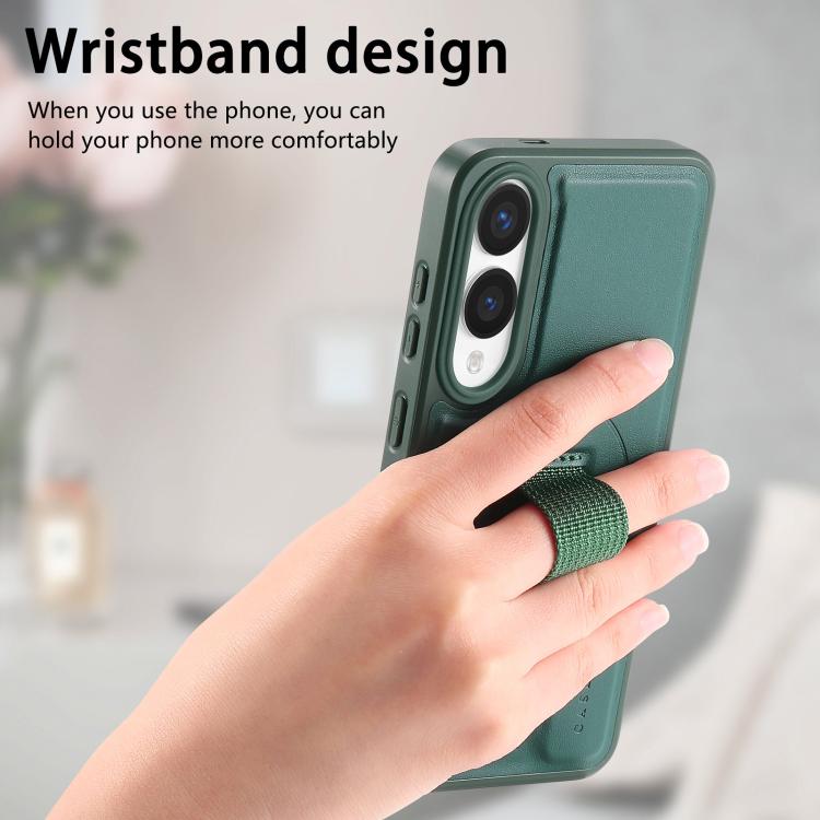 For Samsung Galaxy S25 Edge 5G CaseNeo Finger Grip Wristband MagSafe Back Phone Case