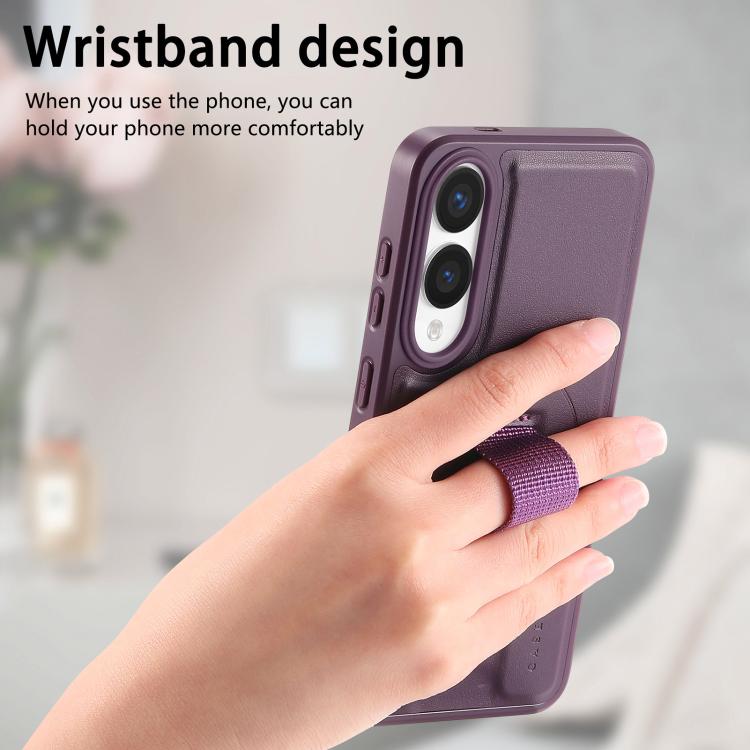 For Samsung Galaxy S25 Edge 5G CaseNeo Finger Grip Wristband MagSafe Back Phone Case