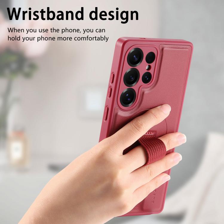 For Samsung Galaxy S25 Ultra 5G CaseNeo Finger Grip Wristband MagSafe Back Phone Case