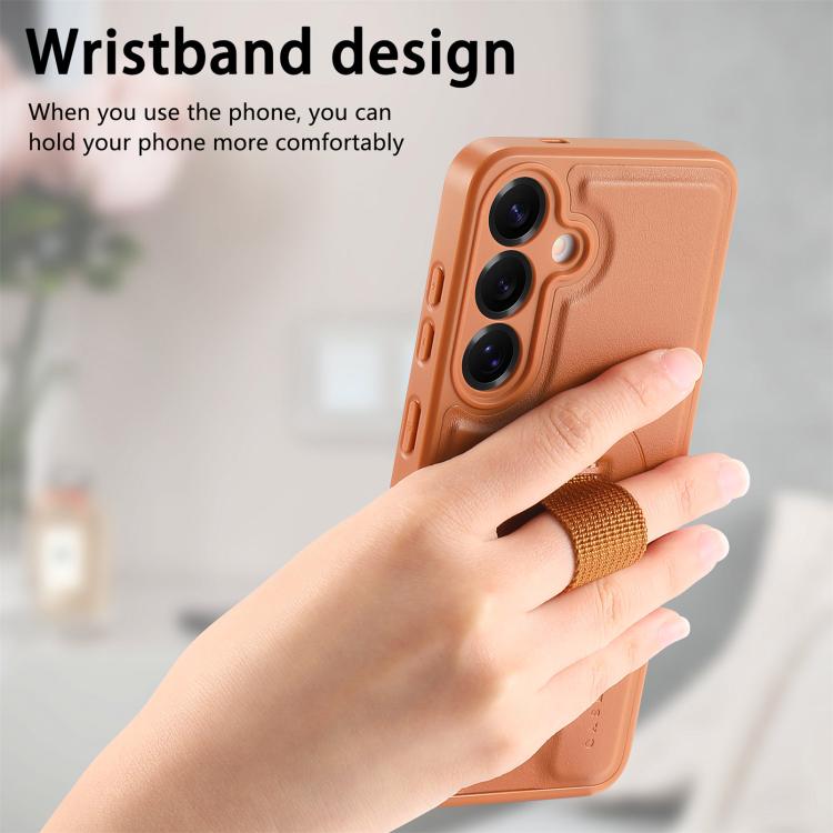 For Samsung Galaxy S25 5G CaseNeo Finger Grip Wristband MagSafe Back Phone Case
