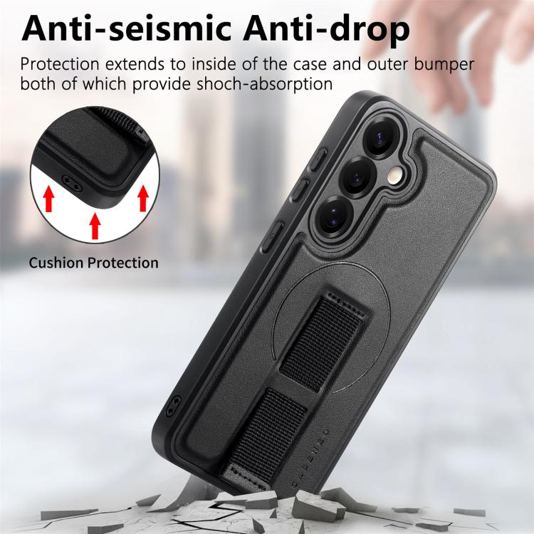 For Samsung Galaxy S25 5G CaseNeo Finger Grip Wristband MagSafe Back Phone Case