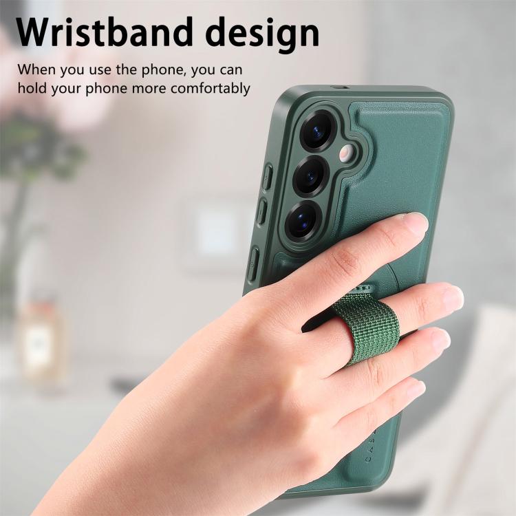 For Samsung Galaxy S25 5G CaseNeo Finger Grip Wristband MagSafe Back Phone Case