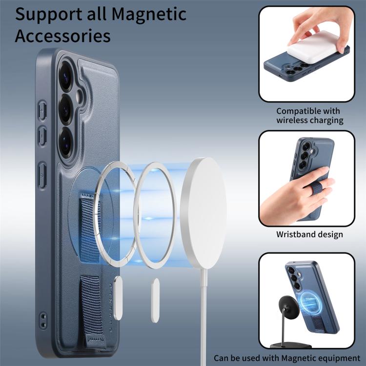For Samsung Galaxy S25 5G CaseNeo Finger Grip Wristband MagSafe Back Phone Case