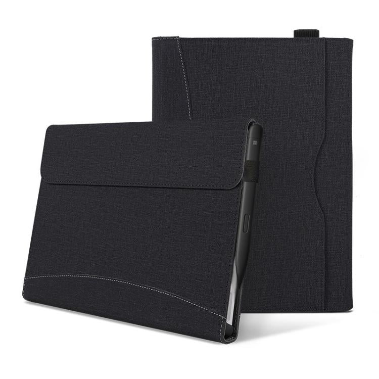 For Microsoft Surface Pro 12 Cloth Texture Stitching Leather Tablet Case