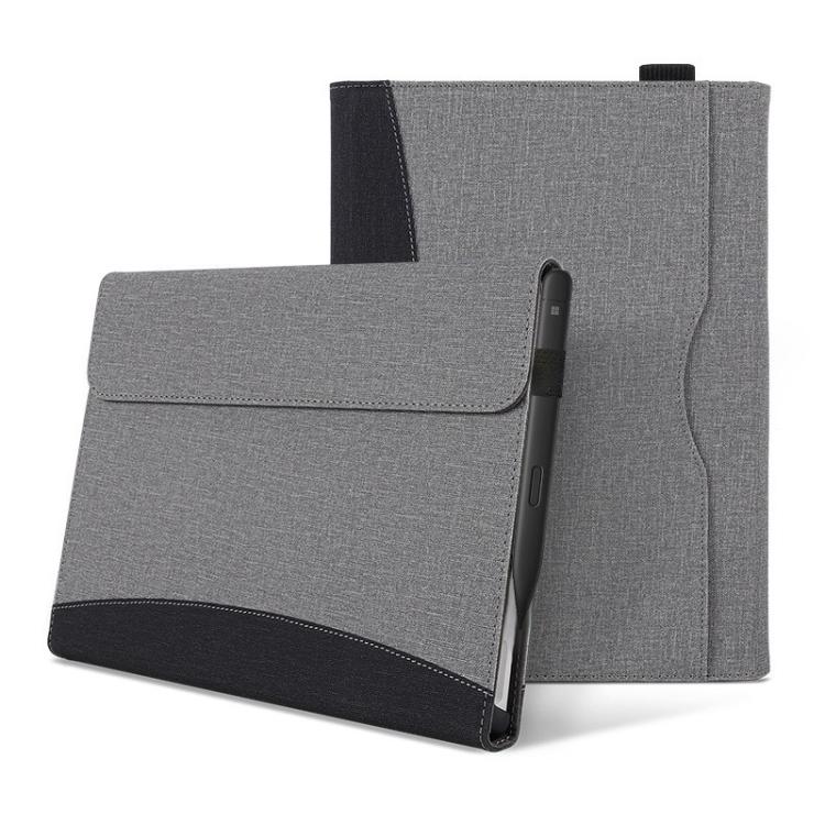 For Microsoft Surface Pro 12 Cloth Texture Stitching Leather Tablet Case
