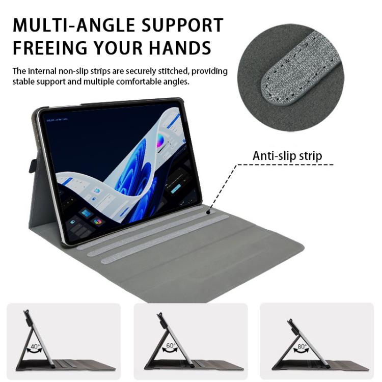 For Microsoft Surface Pro 12 Cloth Texture Stitching Leather Tablet Case