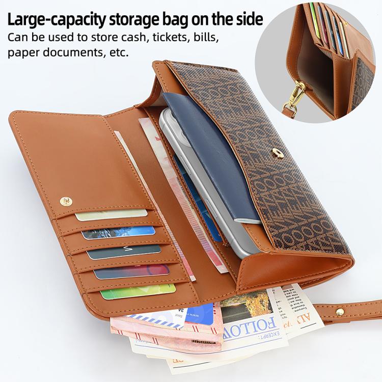 VIETAO VT-ZP-243 Multifunctional Leather Phone Bag with Lanyard