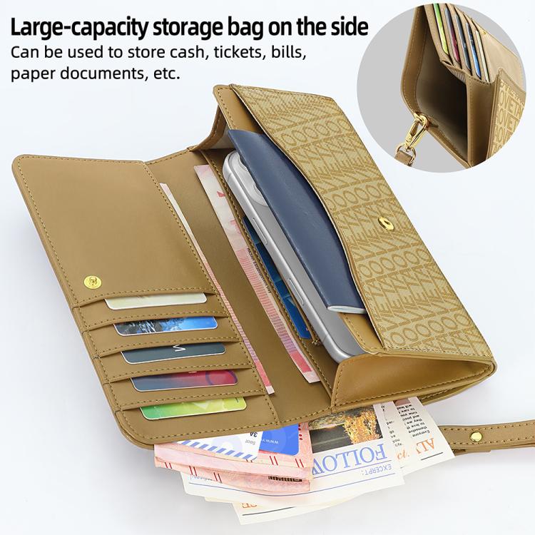 VIETAO VT-ZP-243 Multifunctional Leather Phone Bag with Lanyard