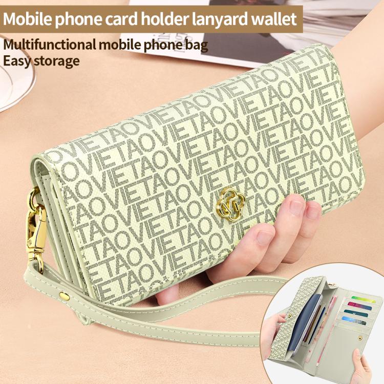 VIETAO VT-ZP-243 Multifunctional Leather Phone Bag with Lanyard