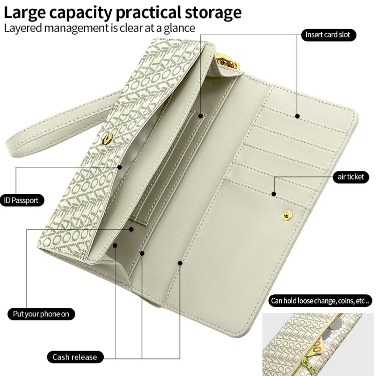 VIETAO VT-ZP-243 Multifunctional Leather Phone Bag with Lanyard