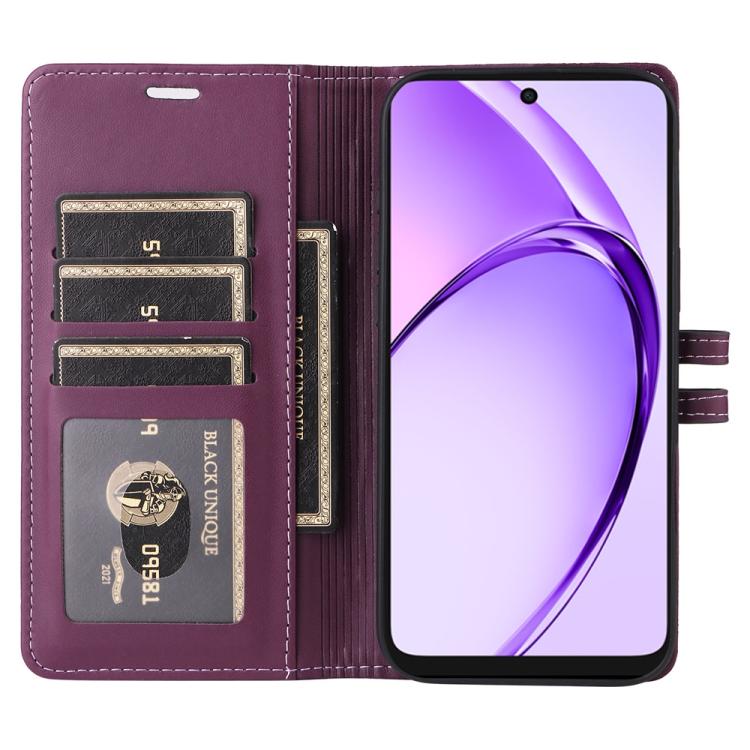 For OPPO A3x 4G / 5G India / A3 5G / 4G Global Stitched Magnetic Buckle Leather Phone Case