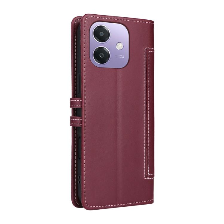 For OPPO A3x 4G / 5G India / A3 5G / 4G Global Stitched Magnetic Buckle Leather Phone Case