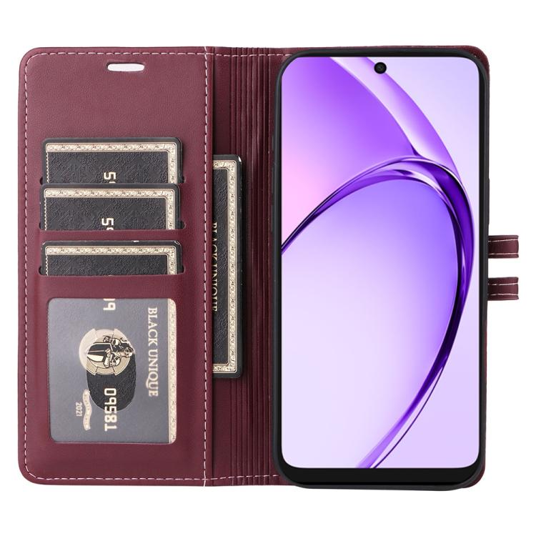 For OPPO A3x 4G / 5G India / A3 5G / 4G Global Stitched Magnetic Buckle Leather Phone Case