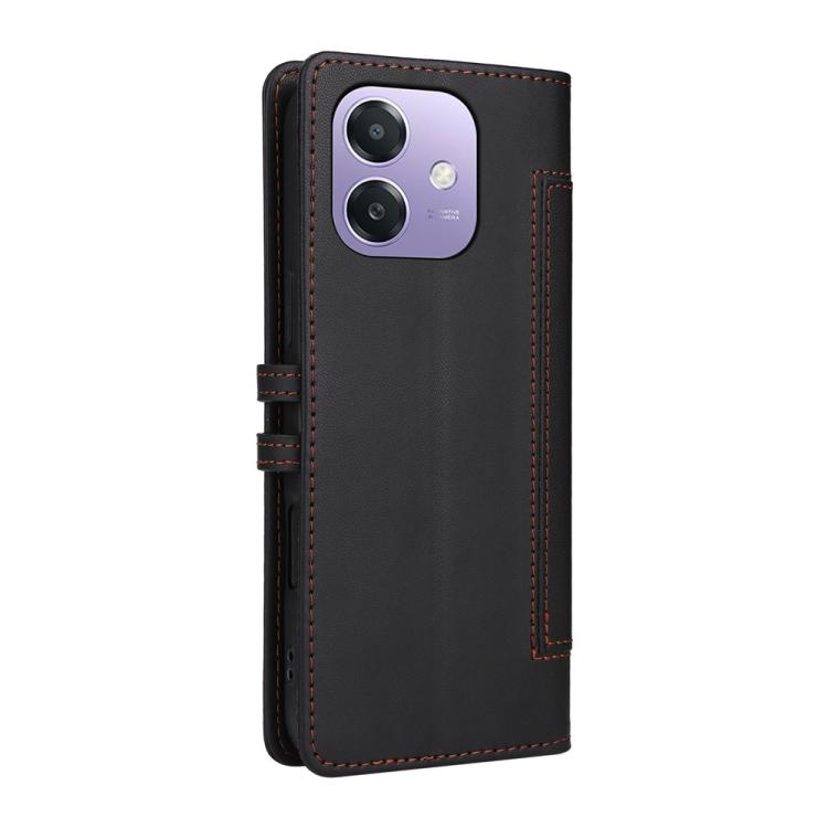 For OPPO A3x 4G / 5G India / A3 5G / 4G Global Stitched Magnetic Buckle Leather Phone Case