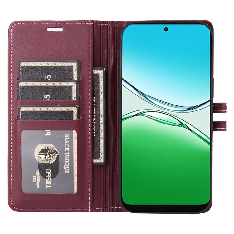 For OPPO A5 Pro 4G / 5G Global / A5 Energy 5G Stitched Magnetic Buckle Leather Phone Case