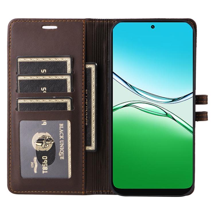 For OPPO A5 Pro 4G / 5G Global / A5 Energy 5G Stitched Magnetic Buckle Leather Phone Case