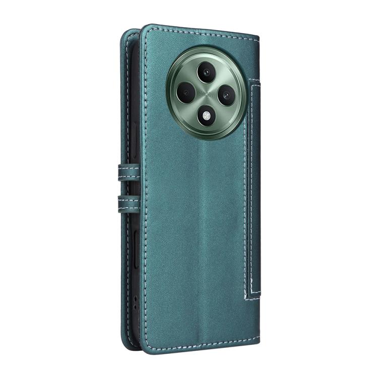 For OPPO Reno12 F 4G / 5G Global / F27 Stitched Magnetic Buckle Leather Phone Case