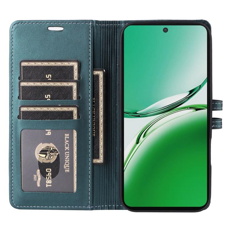 For OPPO Reno12 F 4G / 5G Global / F27 Stitched Magnetic Buckle Leather Phone Case