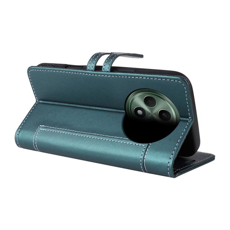 For OPPO Reno12 F 4G / 5G Global / F27 Stitched Magnetic Buckle Leather Phone Case