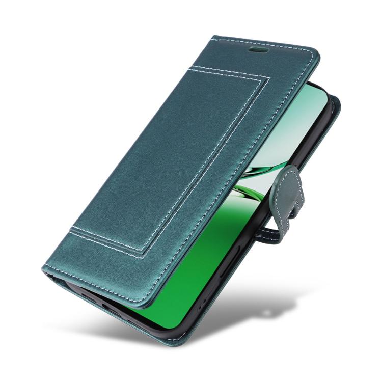 For OPPO Reno12 F 4G / 5G Global / F27 Stitched Magnetic Buckle Leather Phone Case
