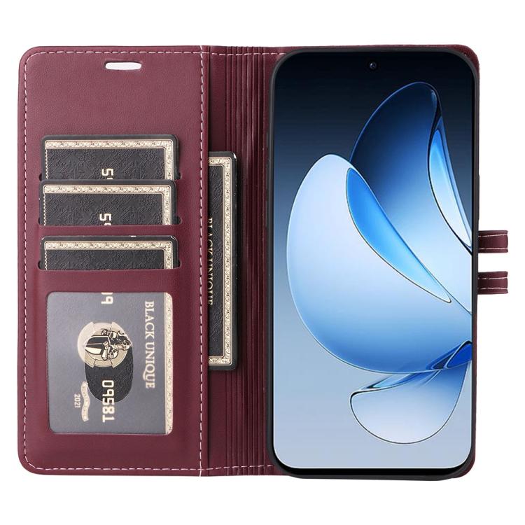 For OPPO Reno14 5G / Reno13 5G Global Stitched Magnetic Buckle Leather Phone Case