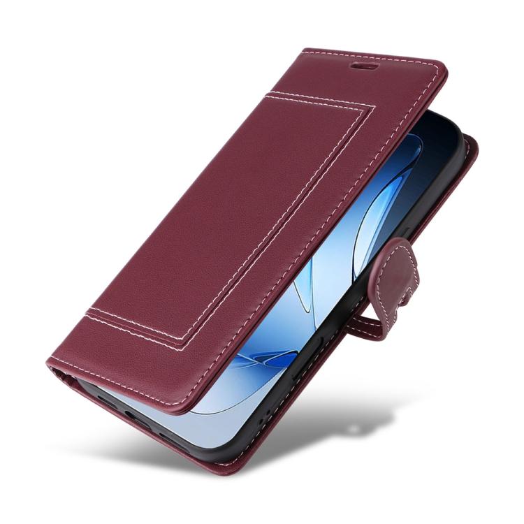 For OPPO Reno14 5G / Reno13 5G Global Stitched Magnetic Buckle Leather Phone Case