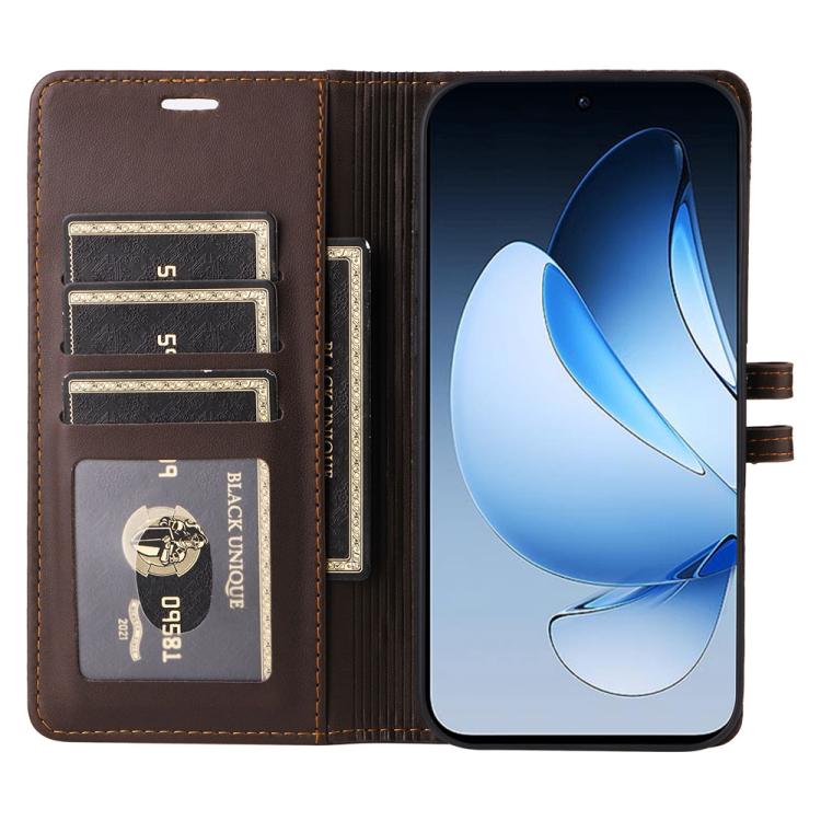 For OPPO Reno14 5G / Reno13 5G Global Stitched Magnetic Buckle Leather Phone Case
