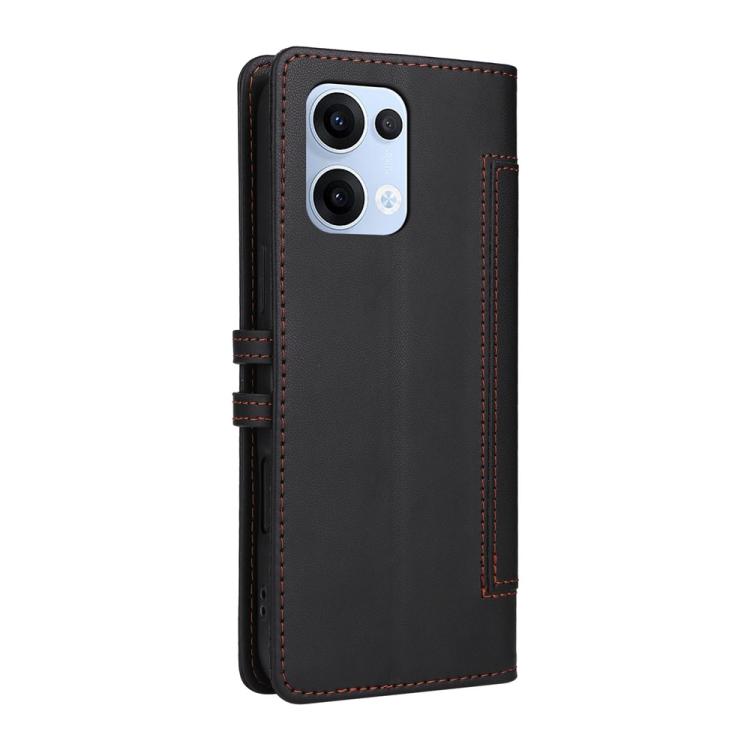 For OPPO Reno14 5G / Reno13 5G Global Stitched Magnetic Buckle Leather Phone Case