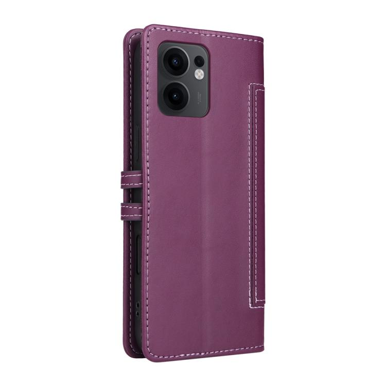 For OPPO Reno13 F 4G / 5G Global Stitched Magnetic Buckle Leather Phone Case