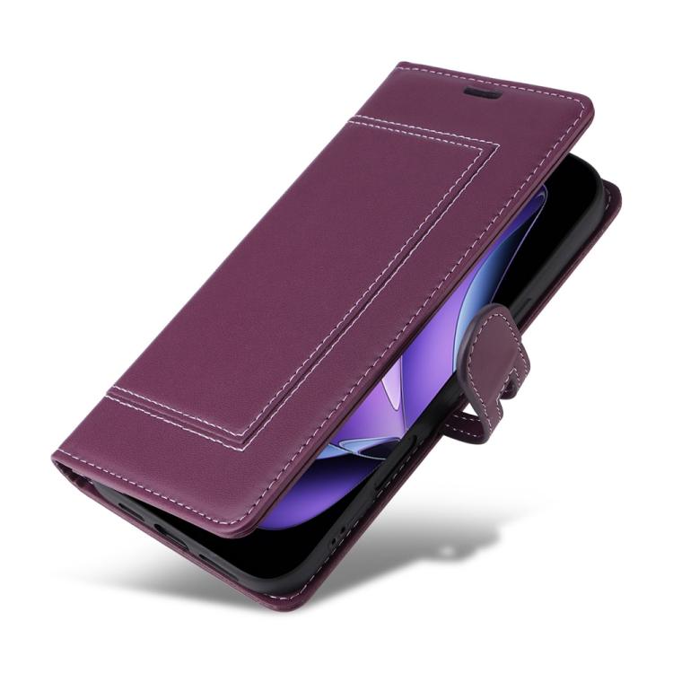 For OPPO Reno13 F 4G / 5G Global Stitched Magnetic Buckle Leather Phone Case