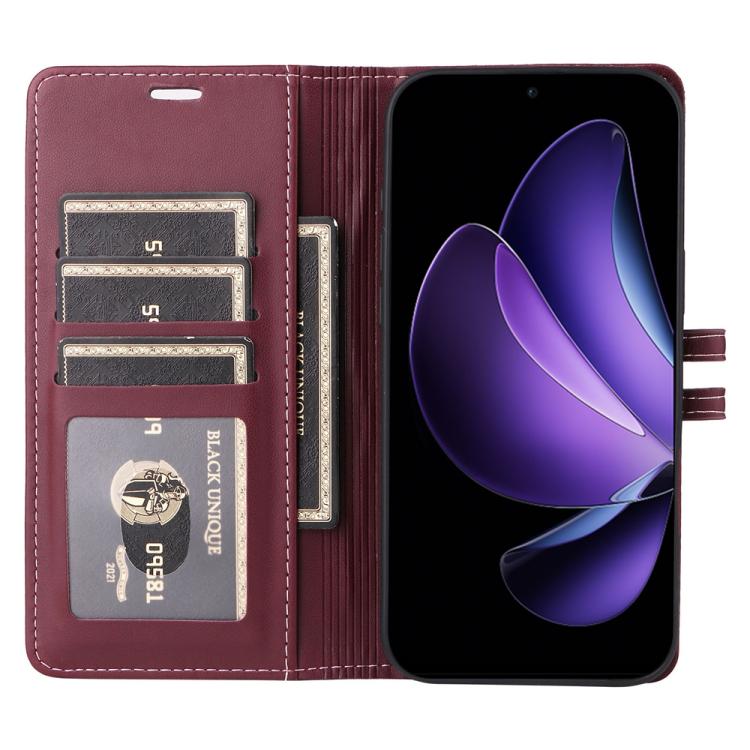For OPPO Reno13 F 4G / 5G Global Stitched Magnetic Buckle Leather Phone Case