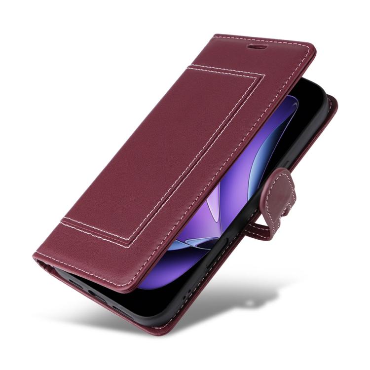 For OPPO Reno13 F 4G / 5G Global Stitched Magnetic Buckle Leather Phone Case