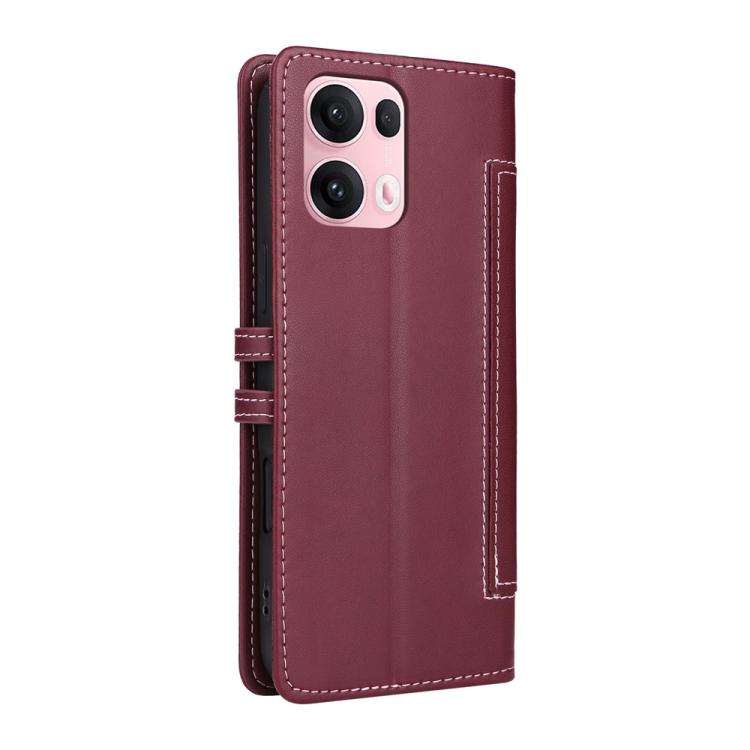 For OPPO Reno14 Pro / Reno13 Pro Global Stitched Magnetic Buckle Leather Phone Case